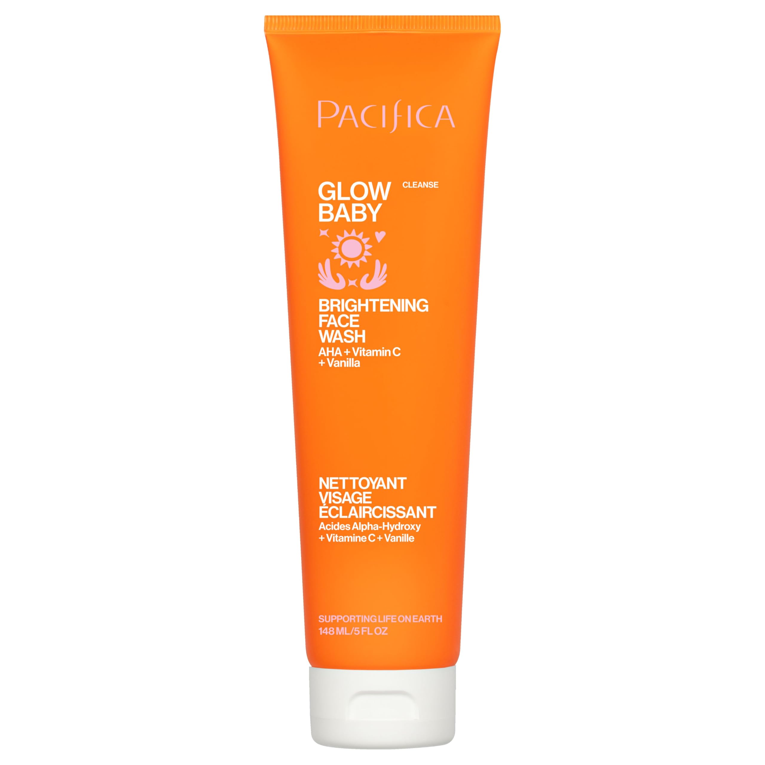 Amazon.com: Pacifica Glow Baby Brightening Facial Cleanser 5oz
