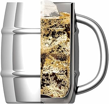 Amazon.co.jp: カクセー 真空二重 ジョッキ 1.0L シルバー 真空二重