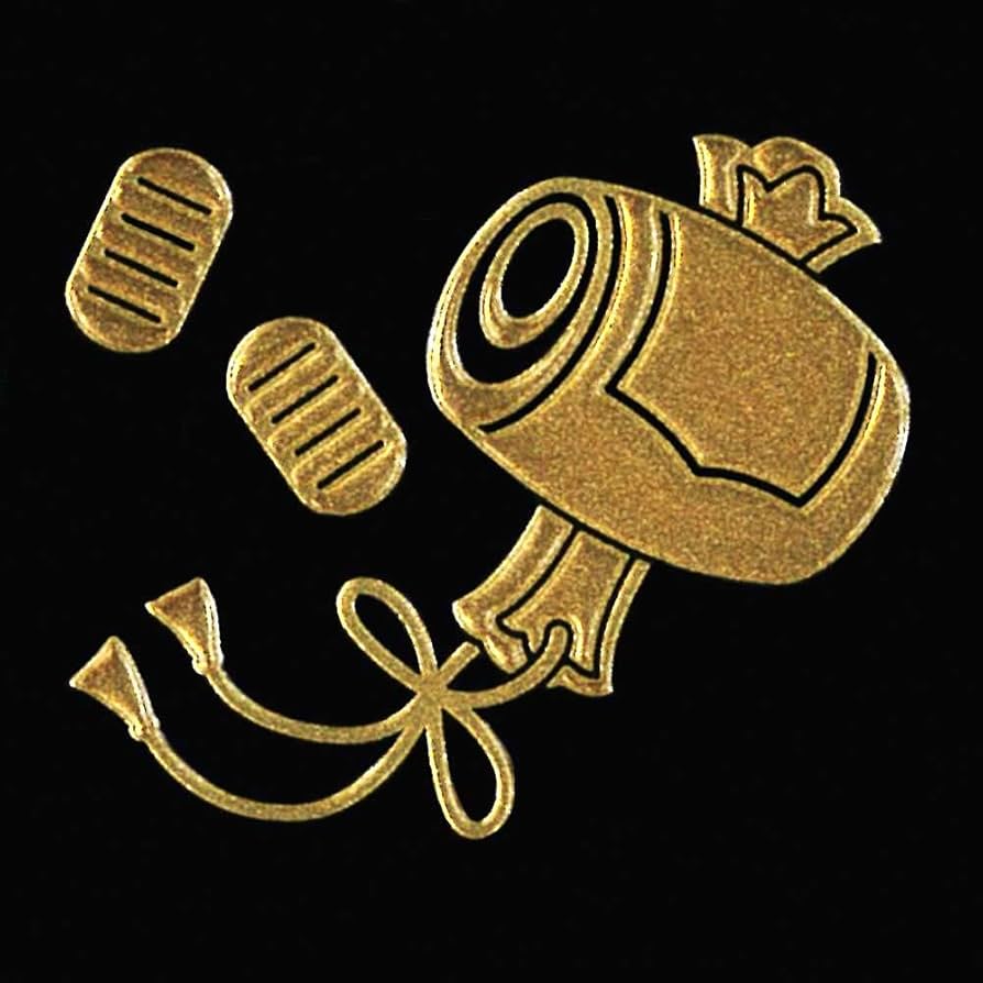 Amazon.co.jp: TOYOLABO 縁起物 蒔絵シール 【打ち出の小槌 金 30mm