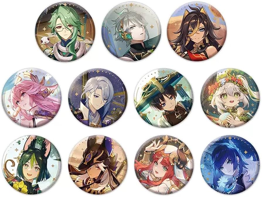 Amazon | 原神 公式グッズ 逸話シリーズ キャラクター 缶バッジ