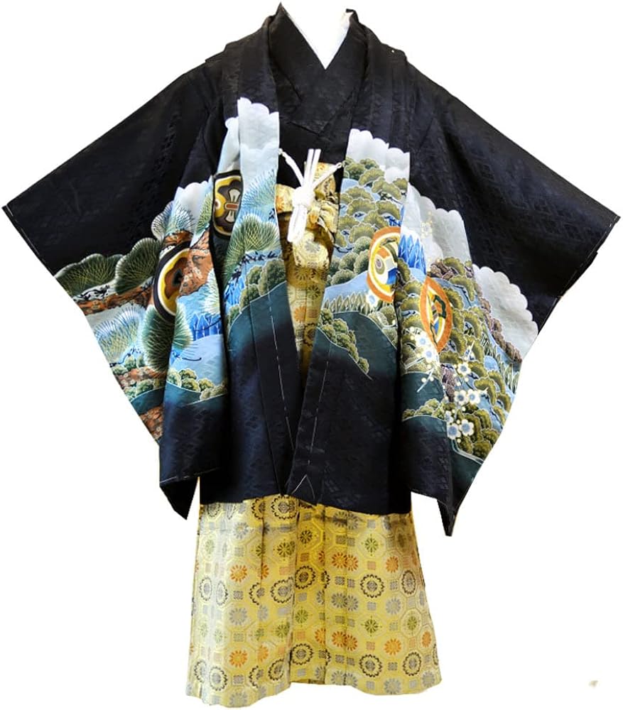 Amazon | [部坂呉服店HESAKA] 七五三 着物 男の子 3歳 13点 フル