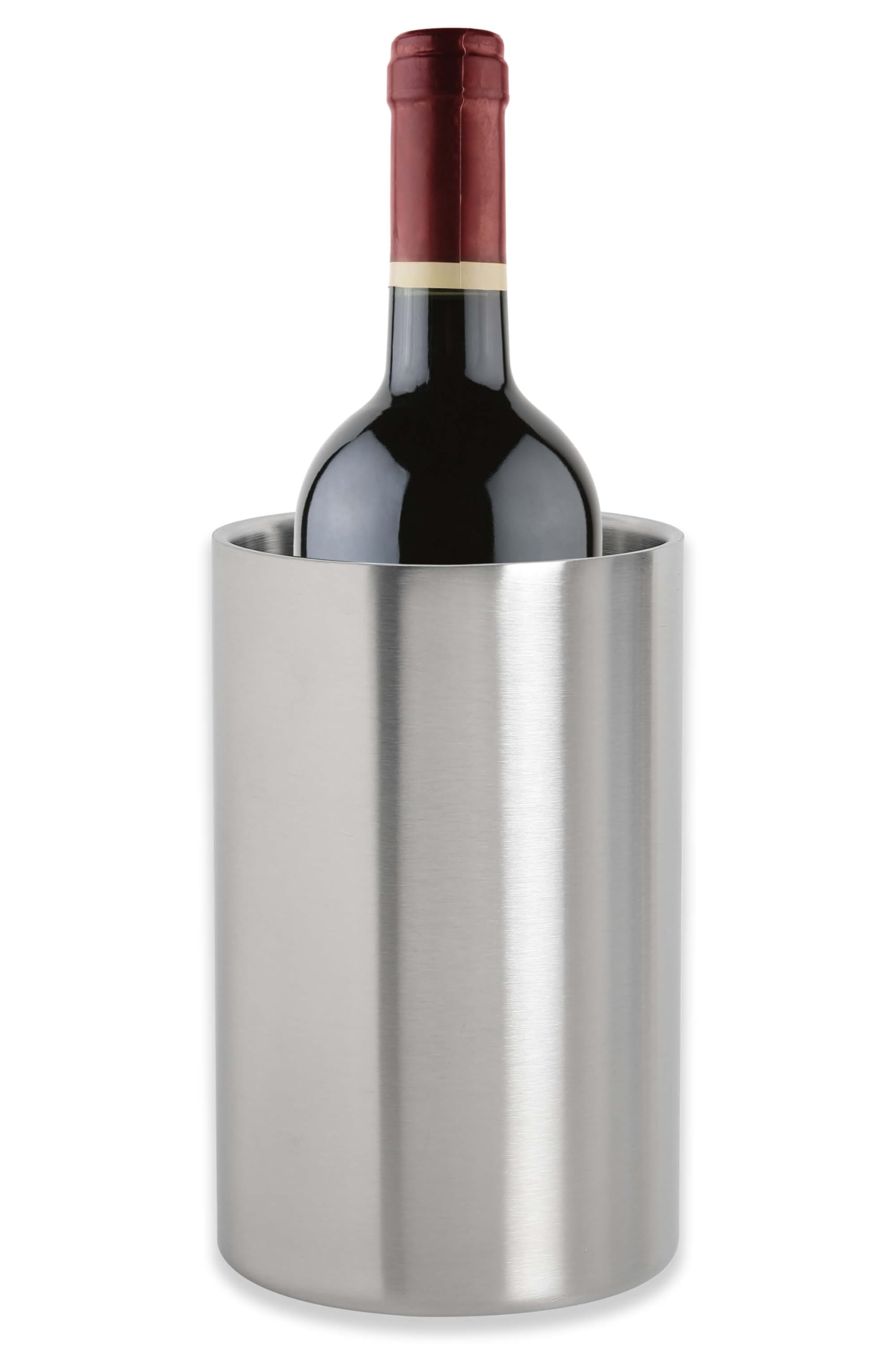 Amazon | KURASHI ワインクーラー 卓上 ステンレス 二重構造