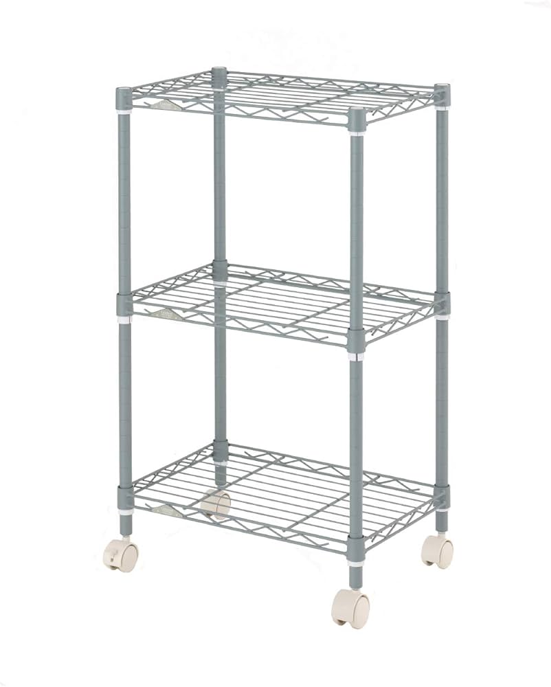 Amazon.co.jp: ドウシシャ ルミナス カラーラック グレー 3段 幅45