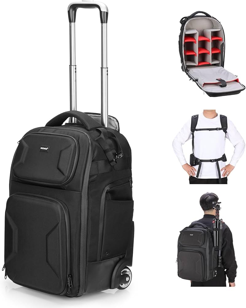 Amazon.com : NEEWER 2 In 1 Camera Roller Bag with Detachable