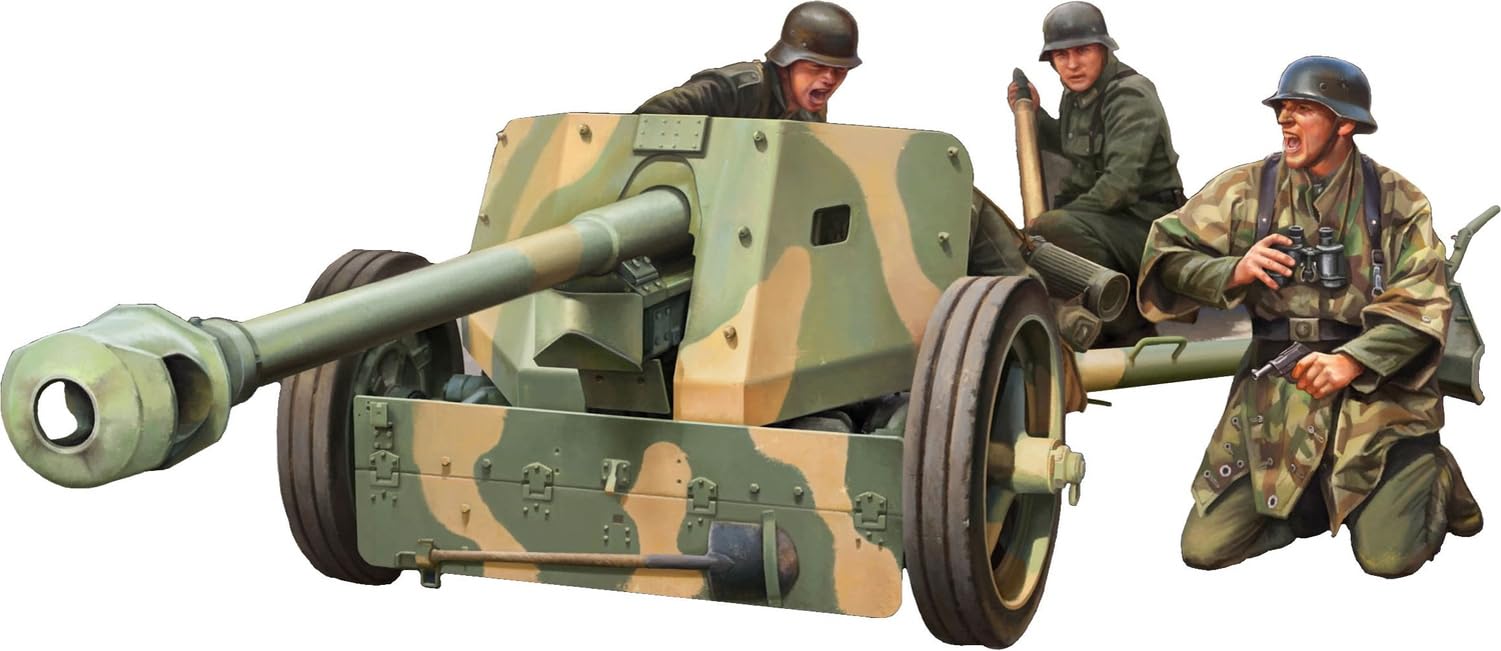 Amazon | アイラブキット 1/16 ドイツ軍 7.5cm PaK40 対戦車砲 w