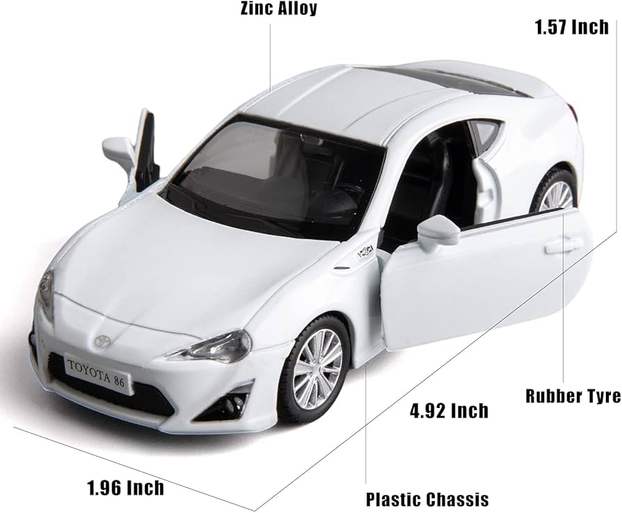 Amazon.com: RMZ City 1:36 Diecasting Alloy Car Model Toyota 86 Toy