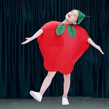 Amazon.co.jp: 子供用コスチューム 漫画 リンゴ コスチューム 果物