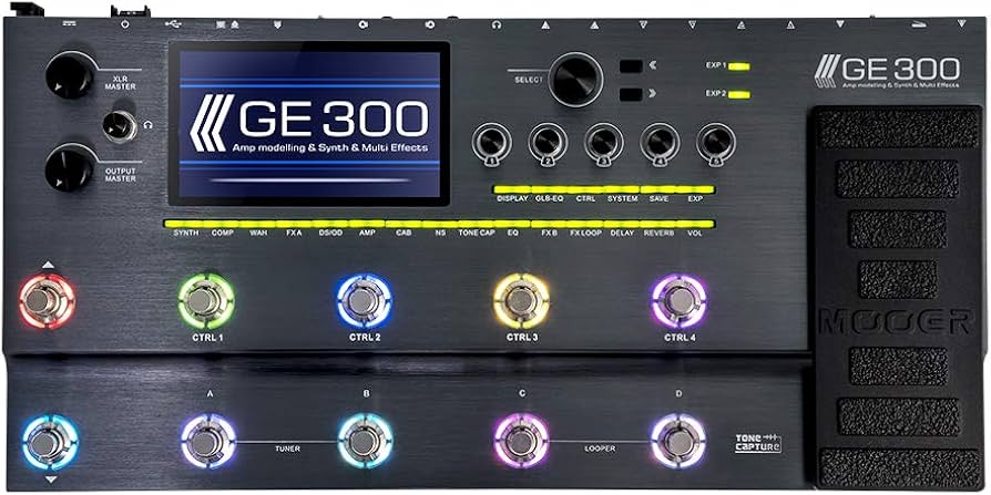 Amazon.com: MOOER GE300 Amp Modelling, Multi Effects, Guitar Synth