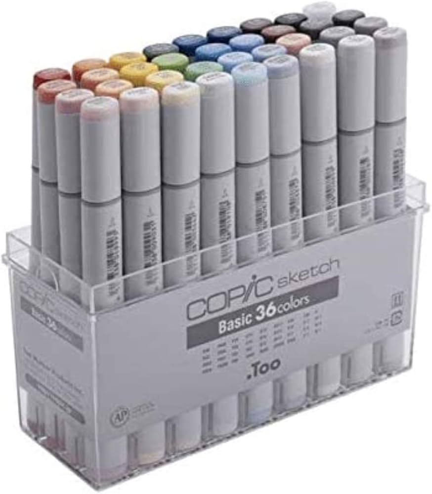 Amazon.co.jp: コピック スケッチ ベーシック36色セット 12502074