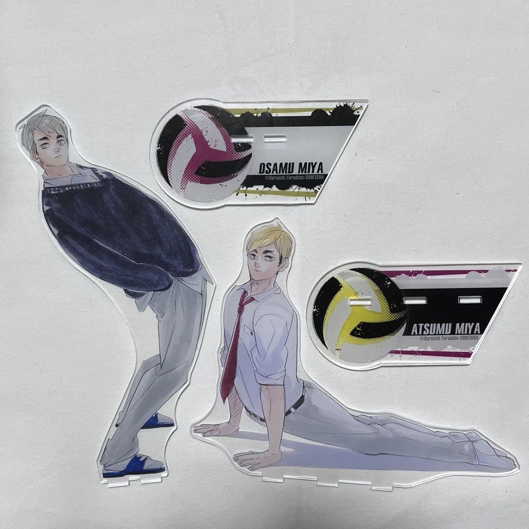 Amazon.co.jp: ハイキュー 宮侑 宮治 アクリルmegaフィギュア アクリル