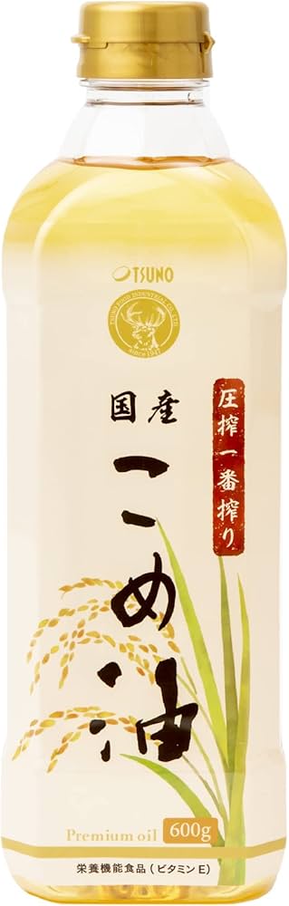 Amazon.co.jp: 【つの食品公式】TSUNO こめ油 米油 圧搾 一番搾り 600g