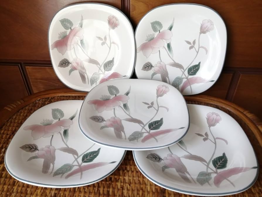 Amazon.co.jp: ヴィンテージ MIKASA ケーキプレート 5枚セット ミカサ