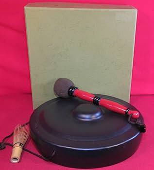 Amazon.co.jp: 茶道具『銅鑼(径30,5cm)＋バイ』尺ドラ 撥 鉄製 桴 朝鮮