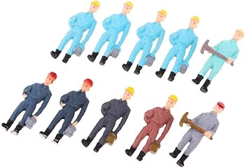 Amazon | 作業員モデル 模型 塗装 労働者モデル 人フィギュア 全3選択