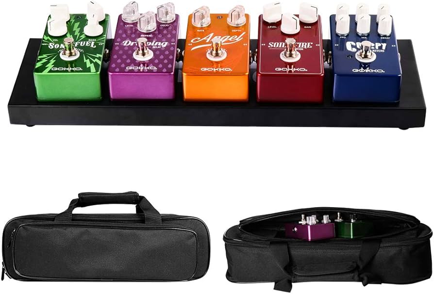 Amazon | GOKKO 超軽量 ギターエフェクター ボードペダルボード 丈夫で