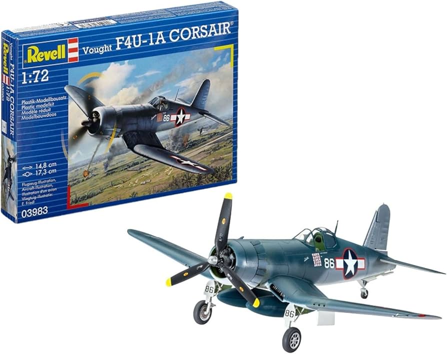 Revell Germany Vought F4U-1A Corsair Airplane Model Kit, Aircraft
