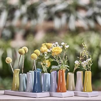 Amazon.com: Chive - Pooley 2, Ceramic Flower Vase, 8-Tube Shape