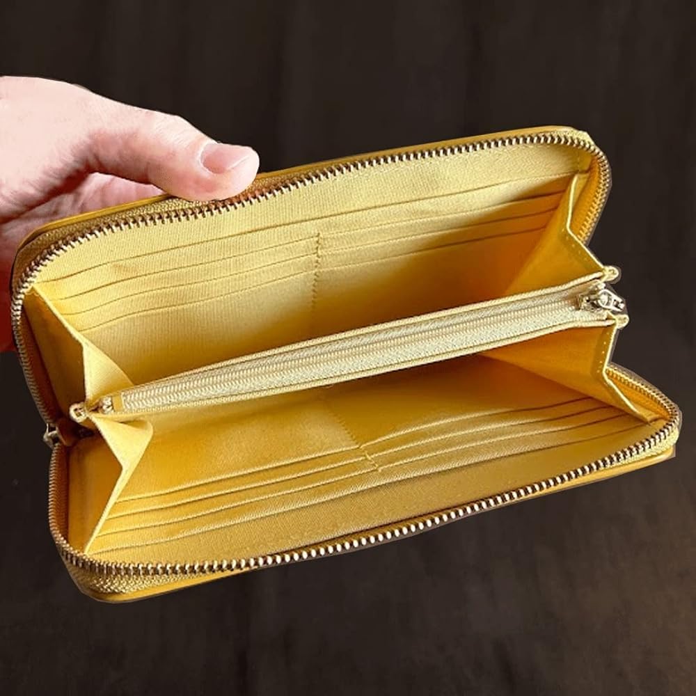 Amazon | 財布 金運 金運アップ 馬蹄 ステンドグラス 黄色 金色 風水