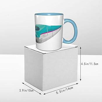 Amazon.co.jp: マグカップ 東北新幹線のはやぶさ 陶器 食器 コーヒー