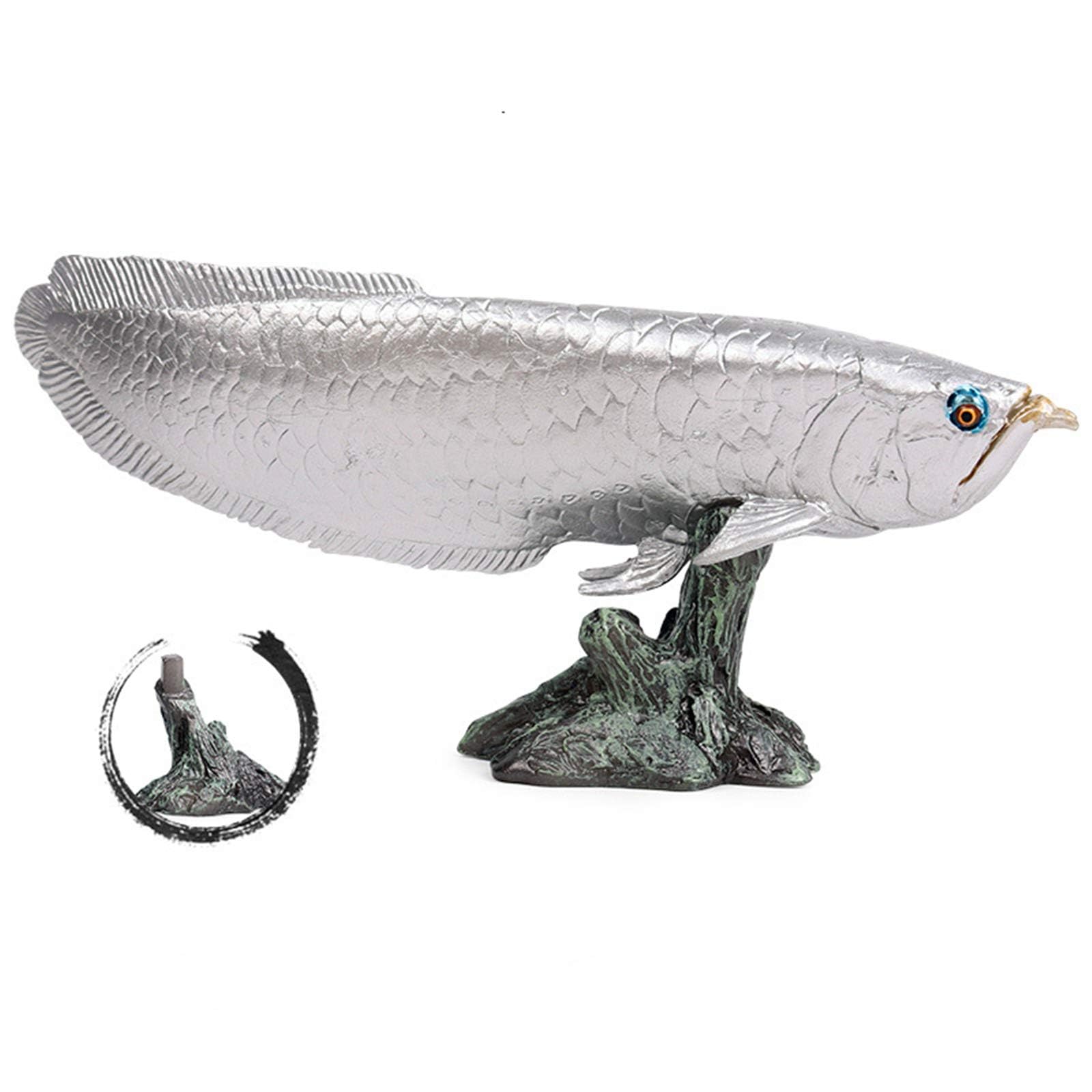 Amazon | EUHELOPA アジアアロワナ フィギュア 龍魚 淡水魚 観賞魚