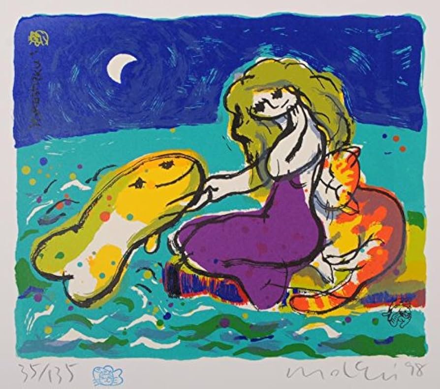 Amazon | ポップアート 絵画 猫 シルクスクリーン 版画 マイケル・ルー