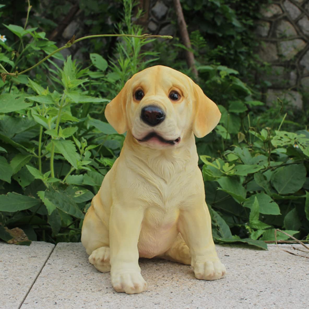 Amazon.co.jp: ガーデンオーナメント 犬 単品 置物 アンティーク