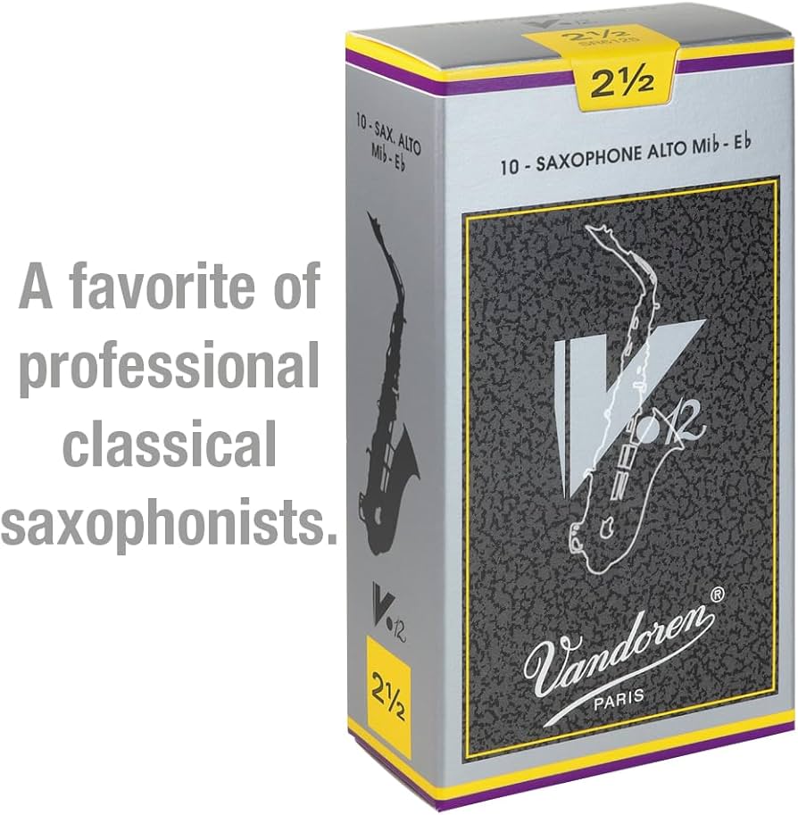 Amazon | バンドーレン アルトサクソフォンリード V.12 硬さ:2-1/2 (10