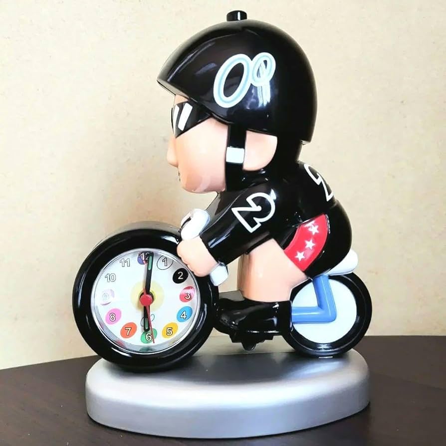 Amazon.co.jp: 競輪 ケイリンマン 目覚まし時計 打鐘 2番車 ハンター