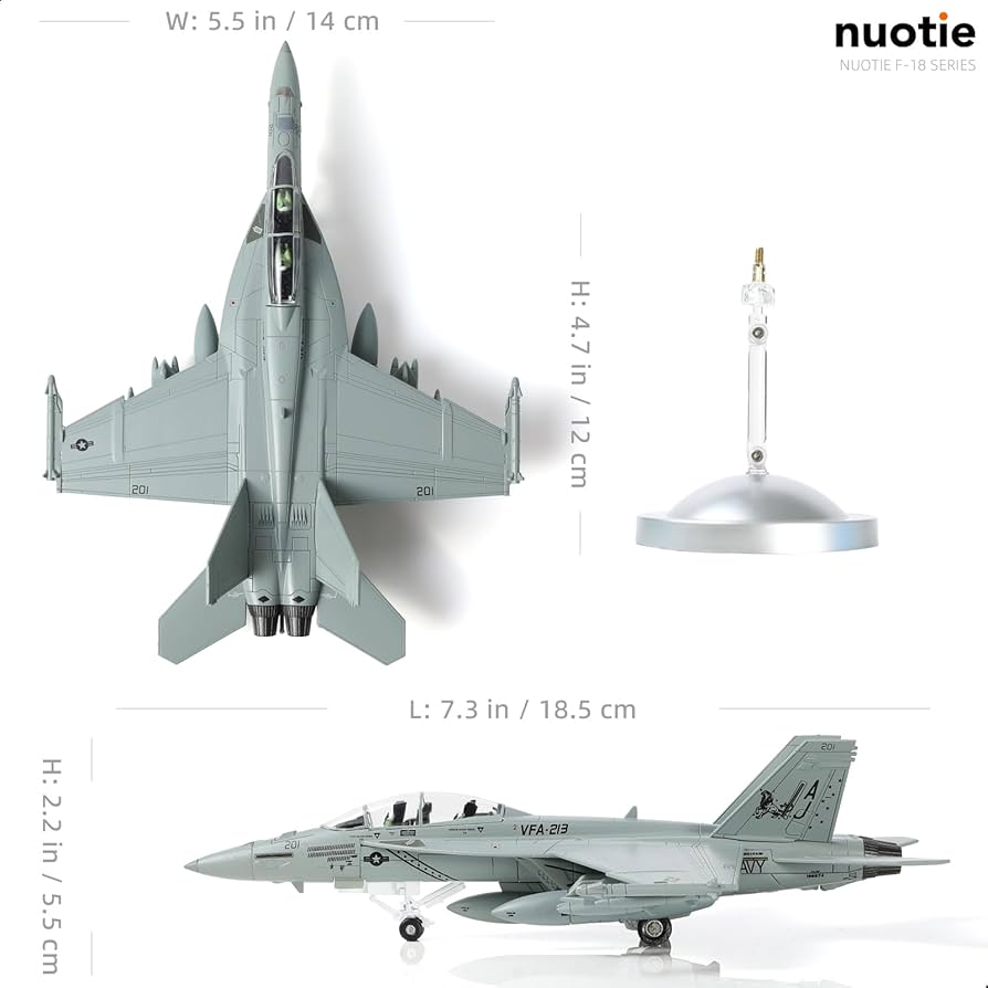 Amazon.co.jp: NUOTIE 1/100 F/A-18 スーパーホーネット戦闘機 モデル