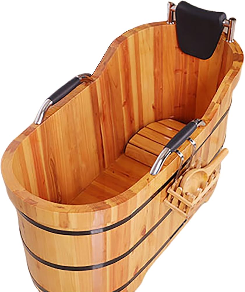 Amazon | 木製浴槽 バスタブ 美容院 天然の香りの杉浴槽 サウナ 天然木
