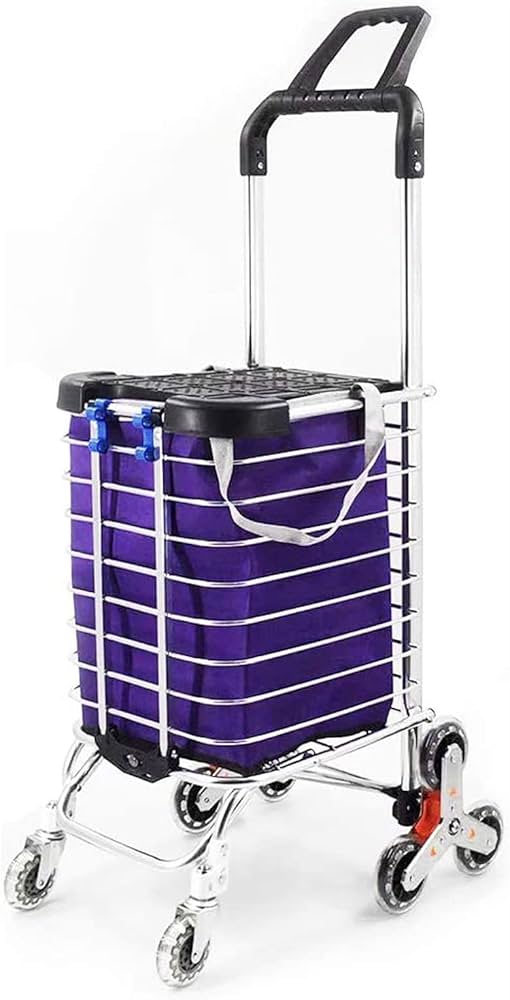 Amazon｜PLKO ショッピングカート 4輪 折りたたみ式キャリーカート