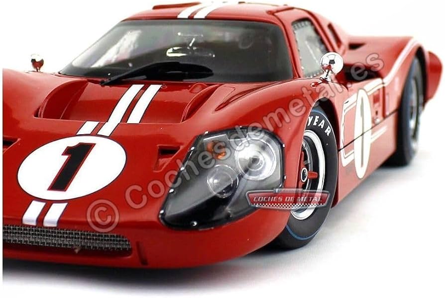Amazon.com: Shelby Collectibles SC423 1967 Ford GT MK IV #1 Red
