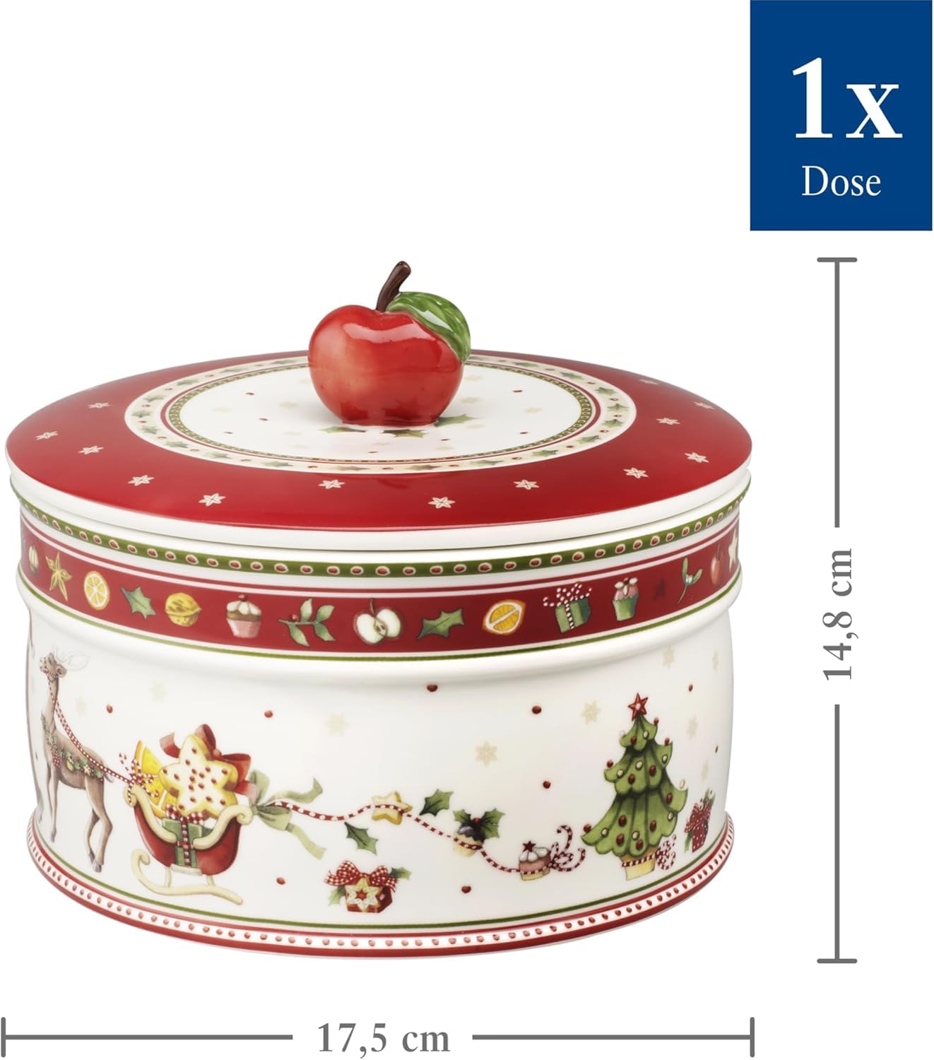 Amazon.com: Villeroy & Boch Winter Bakery Delight Large Pastry Box
