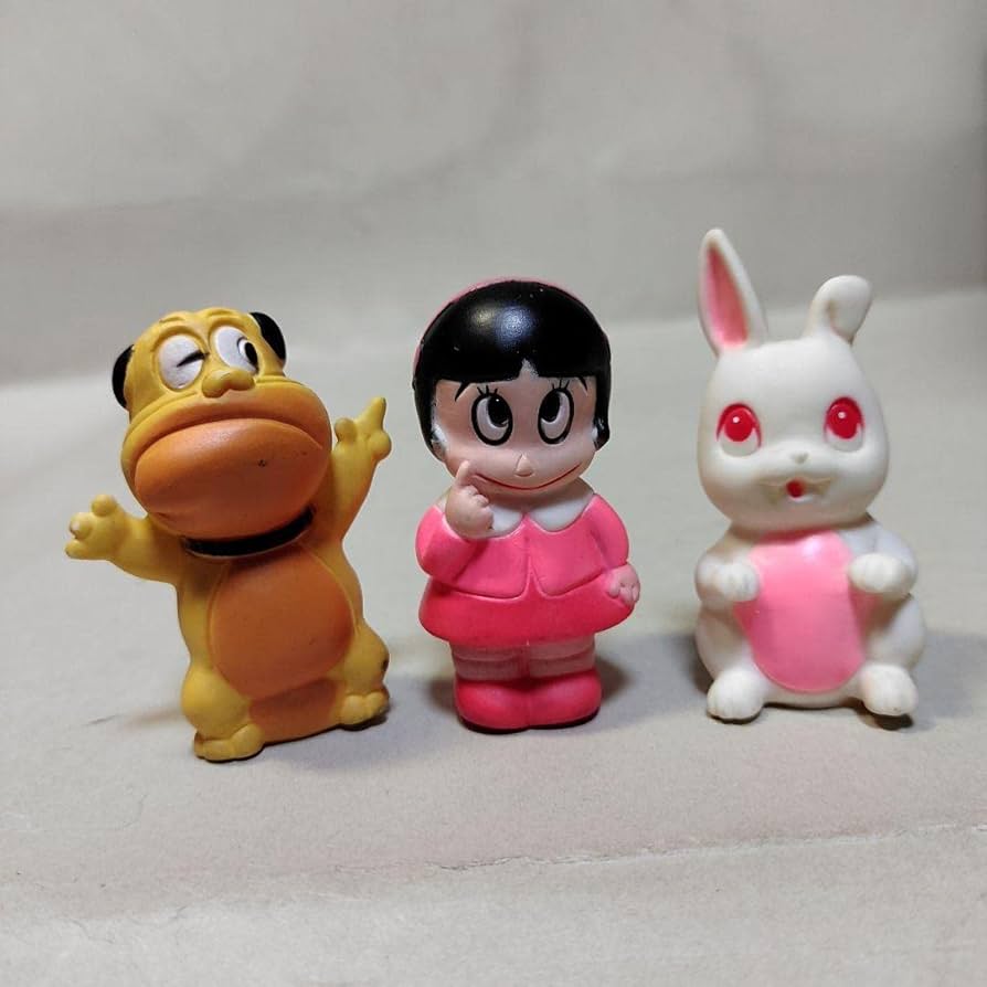 Amazon.co.jp: 昭和レトロ 当時物 さるとびエッちゃんソフビ指人形