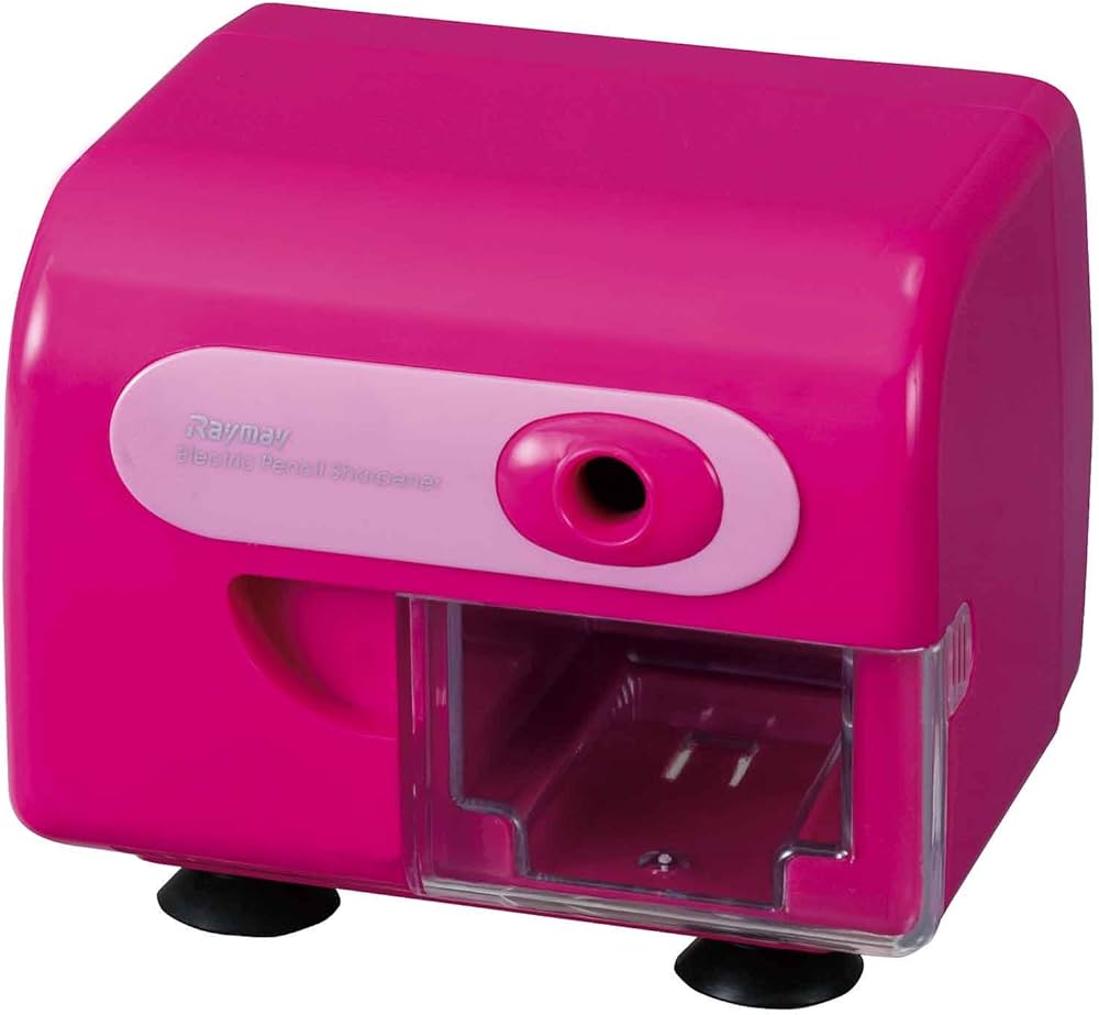 Amazon.co.jp: レイメイ藤井 電動鉛筆削り 折芯除去機能付き ピンク