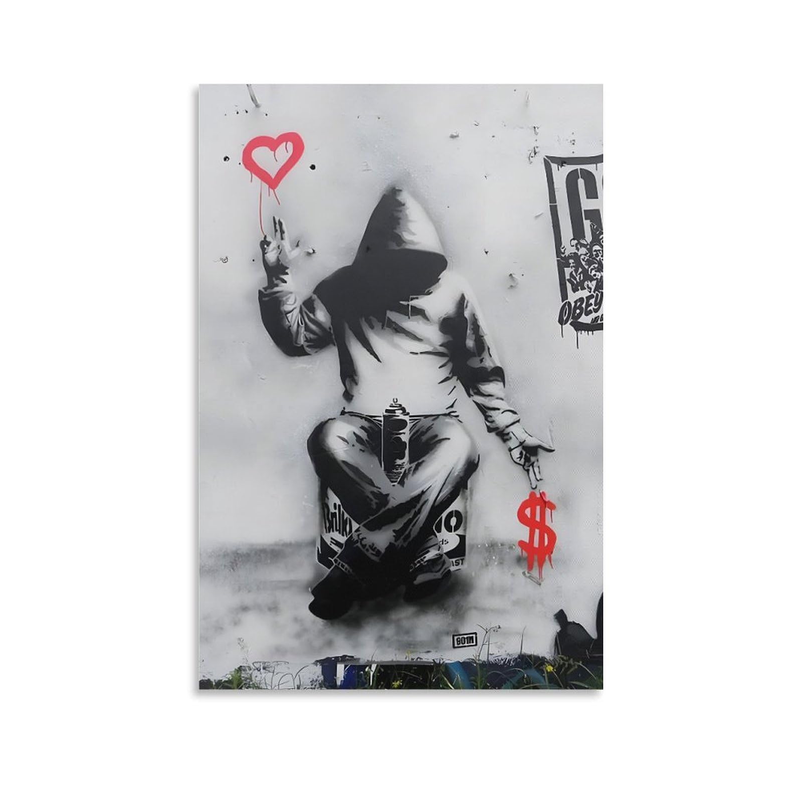 こ*う様 証明書付 アートパネル Banksy バンクシー 絵画 愛とお金 直筆