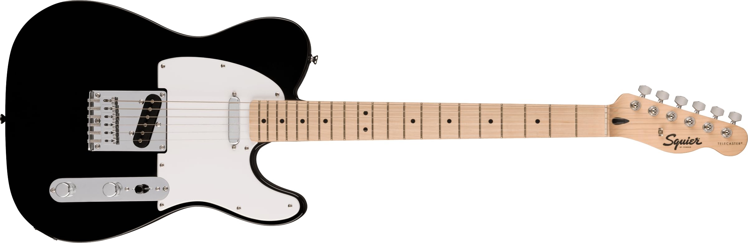 Amazon.com: Squire Sonic Telecaster Electric Guitar, Black, Maple