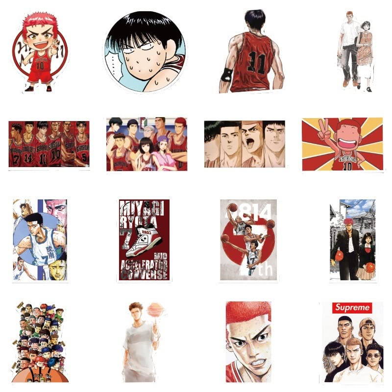Amazon.co.jp: スラムダンク ステッカー 50枚セット Slam Dunk 流川楓