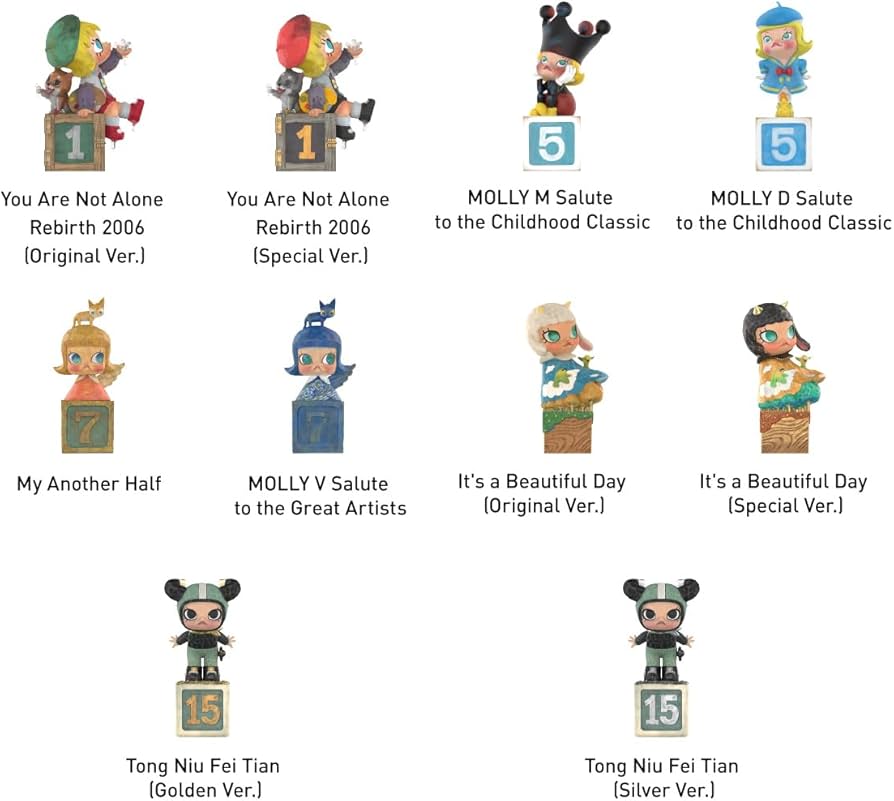 Amazon.co.jp: POP MART MOLLY アニバーサリー クラシカル レトロ 2