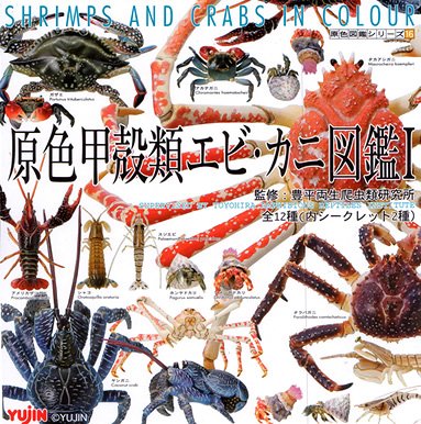Amazon | 原色 甲殻類エビ・カニ図鑑Ⅰ 全12種 | カプセル玩具 | おもちゃ
