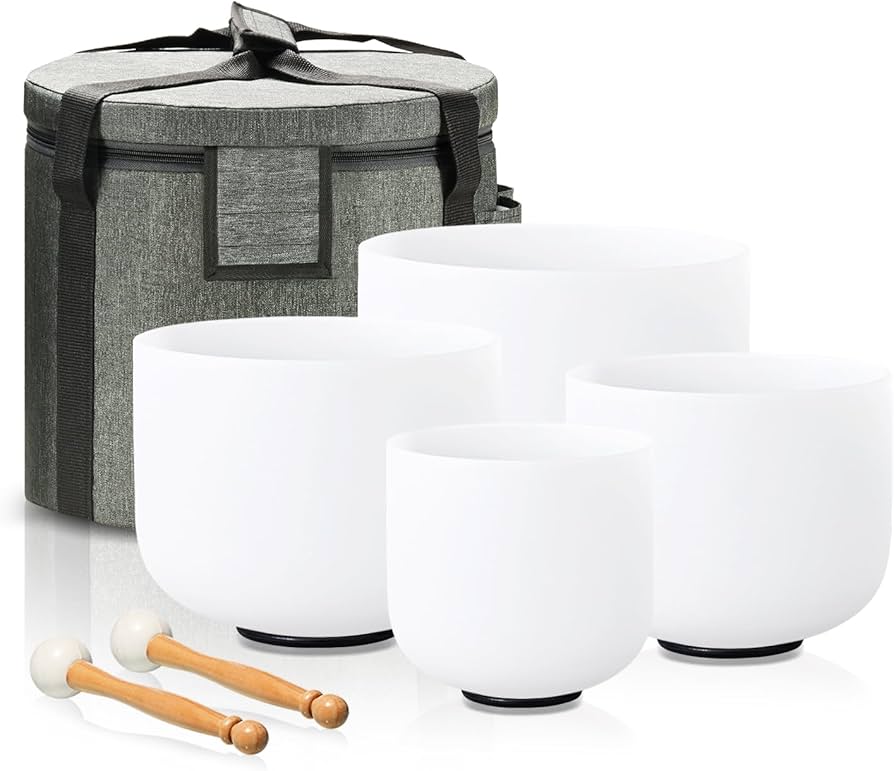 Amazon.com: Lycrystal Singing Bowl Set of 4 PCS 6