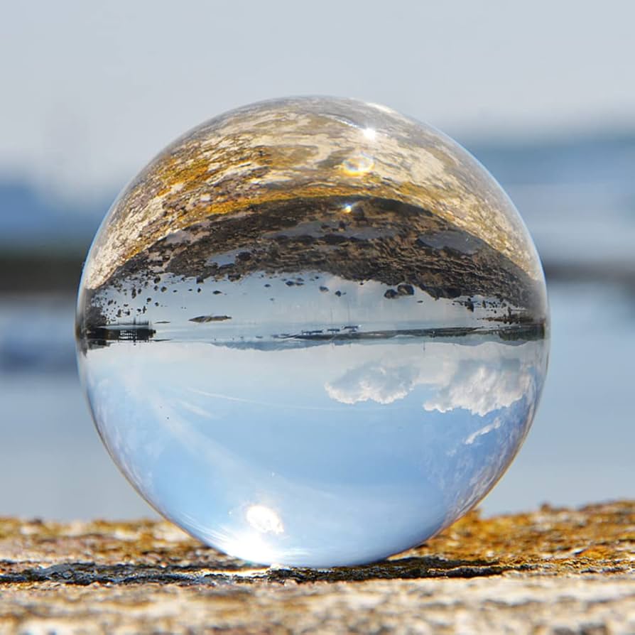 Amazon.co.jp: 80mm水晶立場が付いている写真のマジックレンズの球
