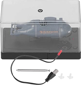 Amazon.co.jp: XinDe ミニRC潜水艦、ラジコン原子力潜水艦玩具、LED