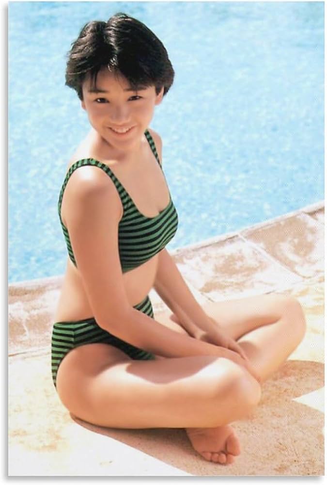 Amazon.co.jp: 西田ひかる水着セクシー写真ポスター壁飾り キャンバス