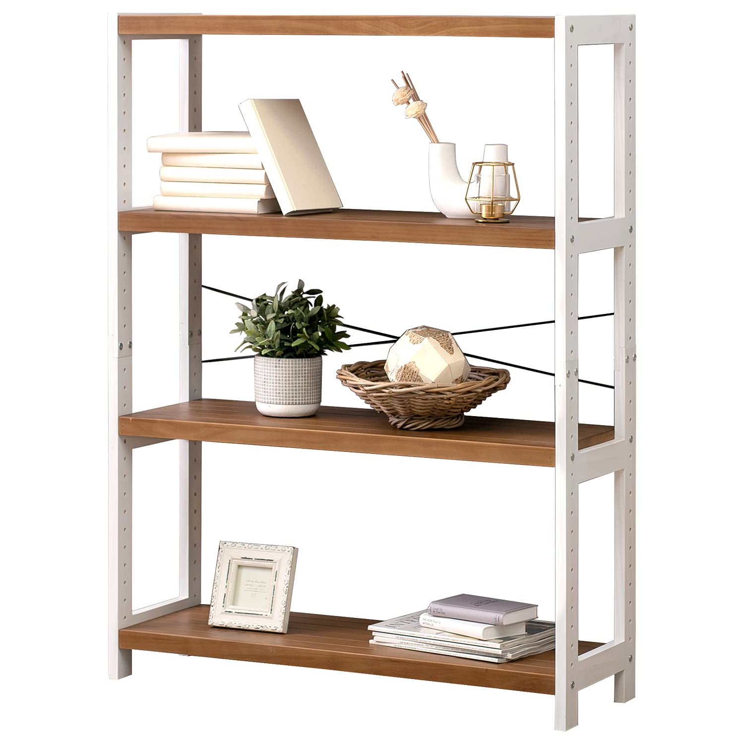 Amazon｜萩原 ウッドラック オープンラック 棚 壁面収納 幅90 奥行30