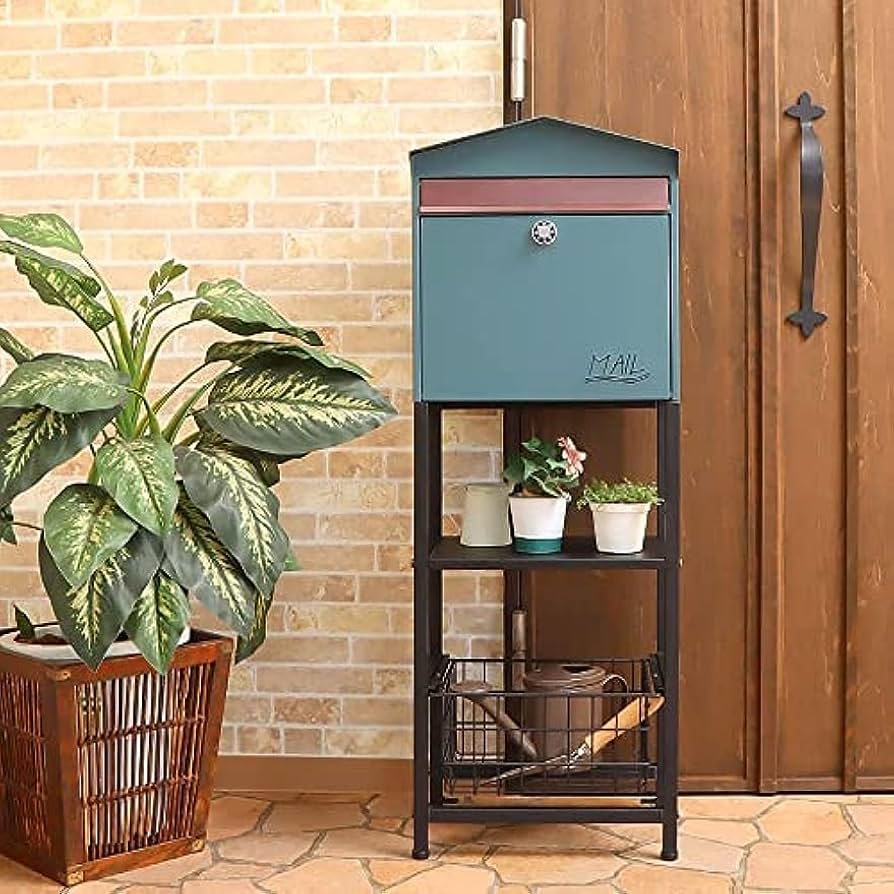 Amazon.co.jp: ポスト 置き型 スタンド おしゃれ 北欧 一戸建て用
