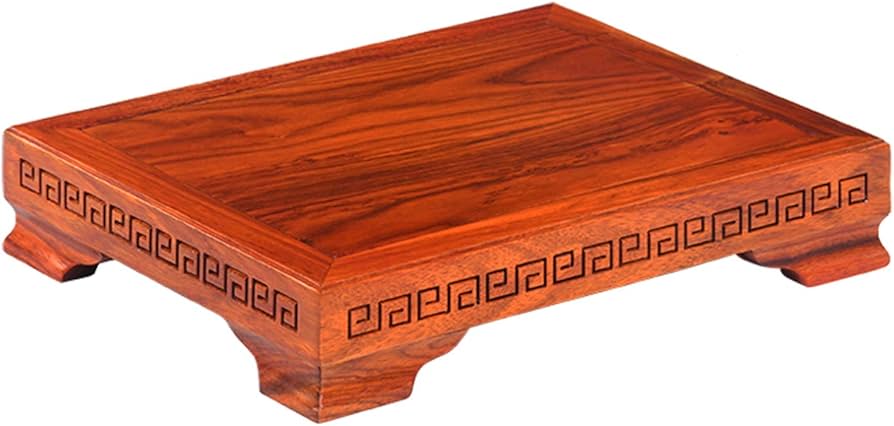 Amazon｜木製台座 ディスプレイスタンド 四角台座 純木 花台 飾台 香炉