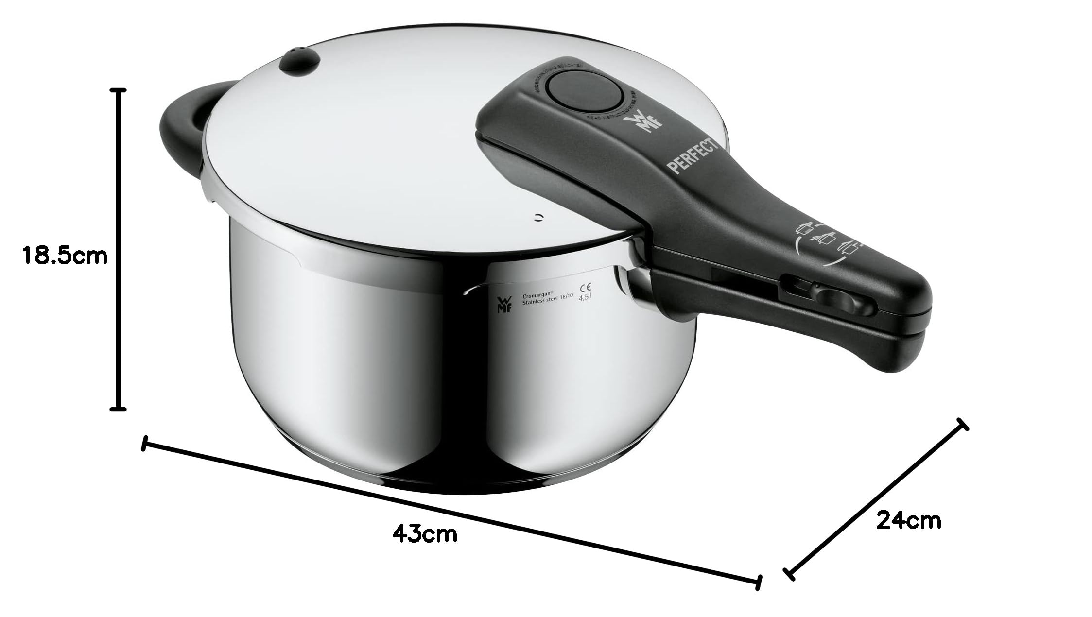 Amazon｜WMF (ヴェーエムエフ) パーフェクトS 圧力鍋 4.5L IH ガス火