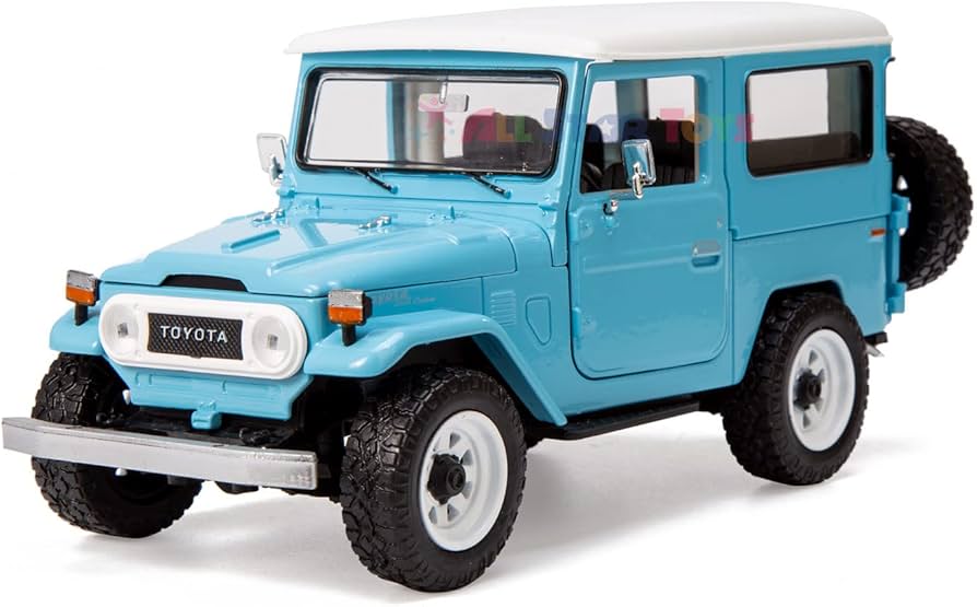 All Star Toys Toyota Land Cruiser FJ40 Sky Blue with Custom Off