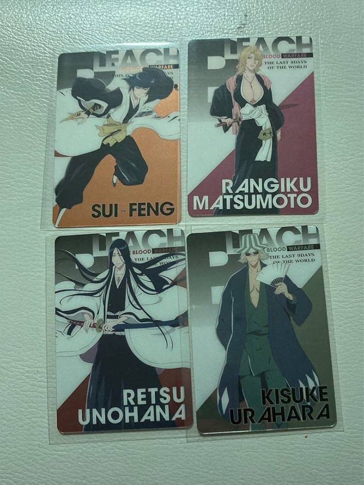 Amazon.co.jp: ブリーチ メタルカード 浦原喜助 砕蜂 卯ノ花烈 松本